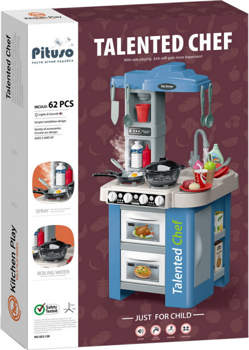 Наборы игрушек Кухня PITUSO Talented Chef HW21093891, голубой